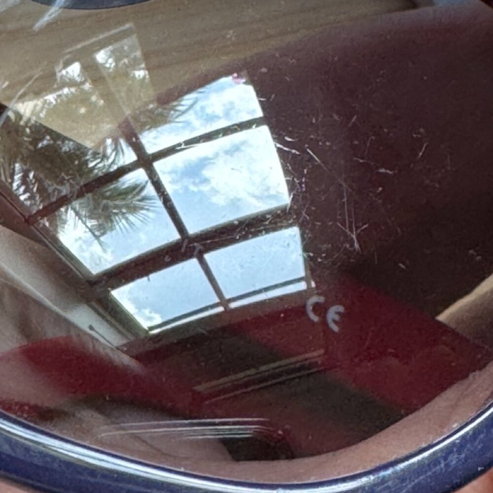 CHANEL Red & Navy Oversized Sunglasses with Multicolor Logo - Picture 16 of 16